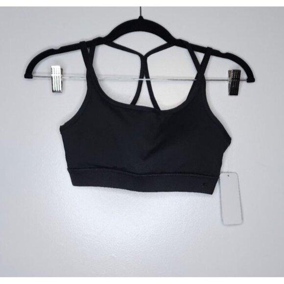 Splendid Active Sports Bra Strappy BLACK Womens XSmall Activewear - Picture 1 of 8